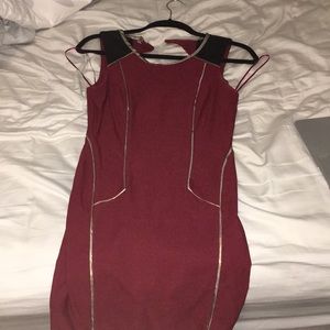 Jealous tomato fitted dress